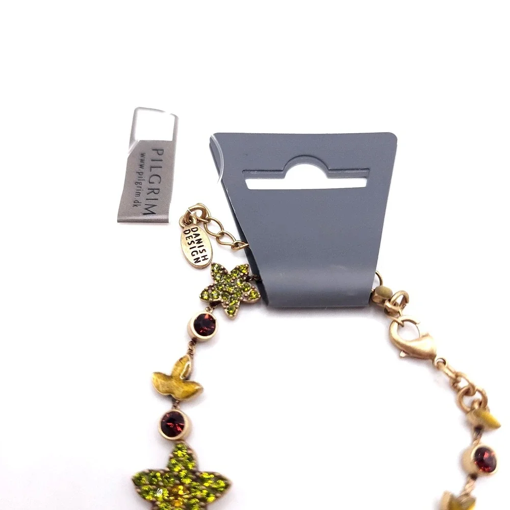 Pilgrim Swarovski Charm Bracelet Gold